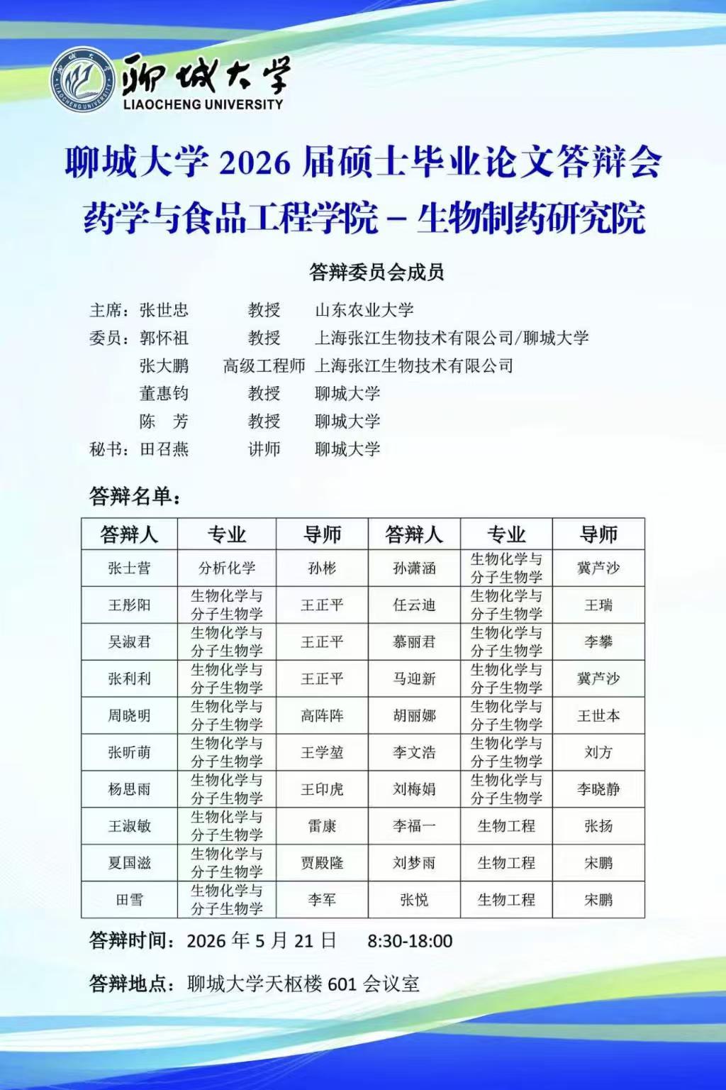 聊城大学2026届硕士毕业论文答辩会药学与食品工程学院-生物制药研究院.jpg